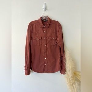 ASOS Men’s Pearl Snap Western Shirt